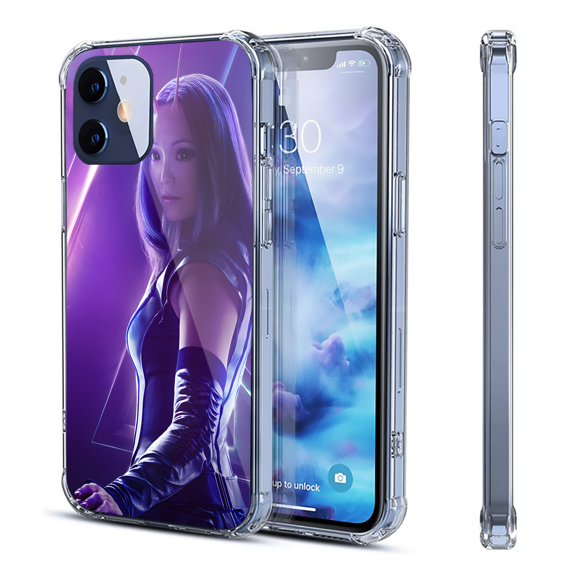 （画像用） アベンジャーズ The Avengers 【iPhone 12シリーズ対応】透明スマホケース（クリアソフトケース）